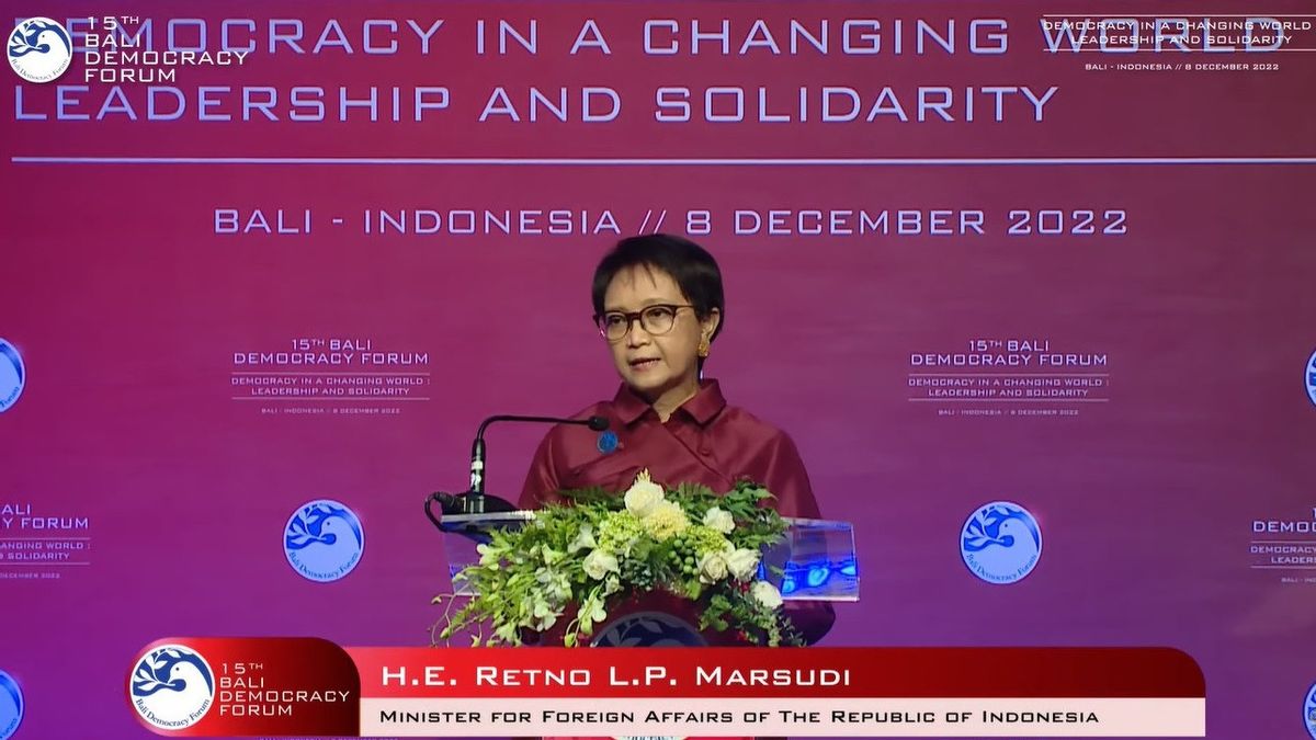 Opening The 15th BDF, Foreign Minister Retno: I Believe Democracy Allows Us To LAST In 2023 Which Is DIFFICULT