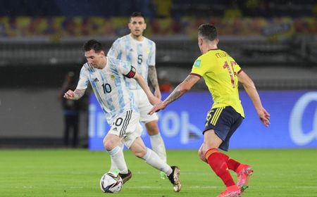 Unggal Dua Gol Lebih Dulu, Argentina Ditahan Imbang Kolombia 2-2