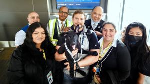 Datang dari Penerbangan Internasional Kemudian Ditinggal di Bandara San Francisco, Anjing Ini Diadopsi Pilot