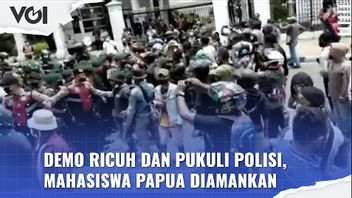 VIDEO: Papuan Student Demonstration Chaos, Four Police Injured