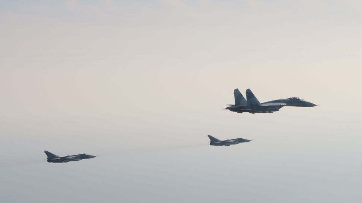 4架俄罗斯苏霍伊战斗机突然进入瑞典天空