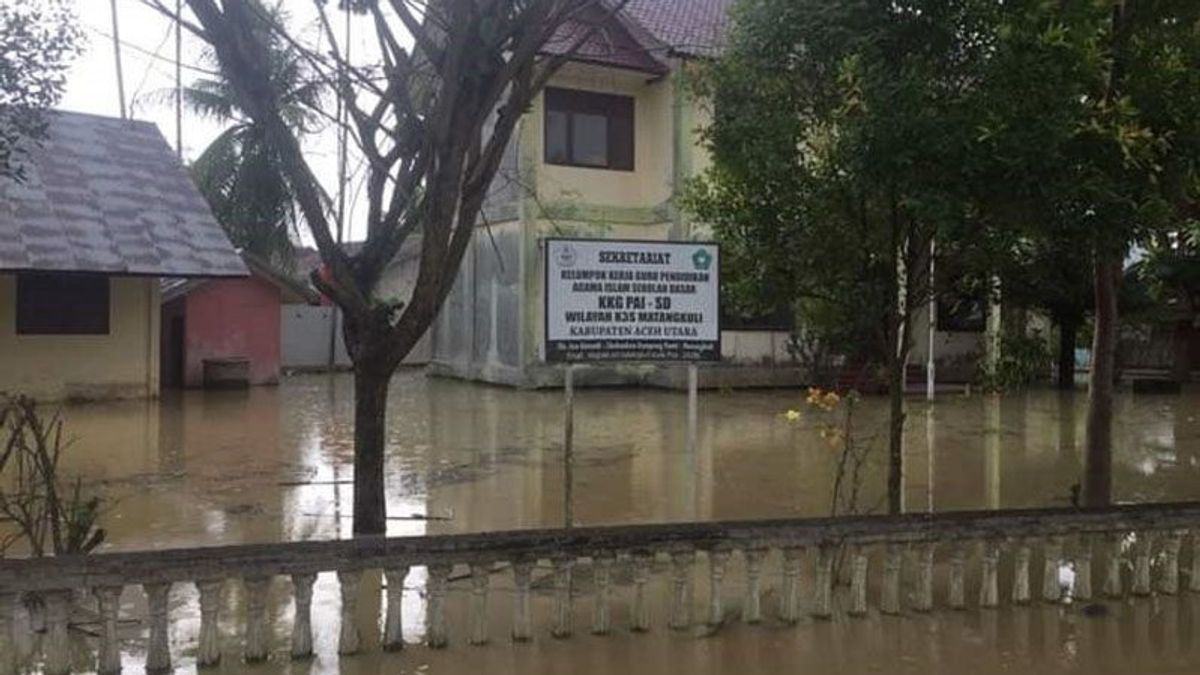 2日間の雨、北アチェの数十の村が洪水に見舞われ、2,928人が被災