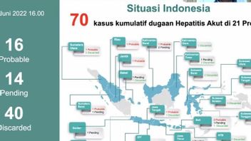 وزارة الصحة: الاشتباه بالتهاب الكبد الحاد الغامض في إندونيسيا يصل إلى 70 حالة