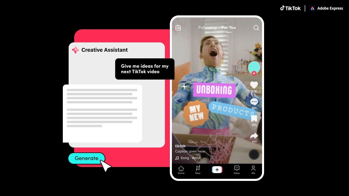 TikTok Creative Assistant Now Available On Adobe Express