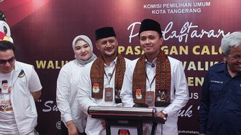 Daftar ke KPU Kota Tangerang, Faldo Sindir Petahana Tidak Ada Perubahan