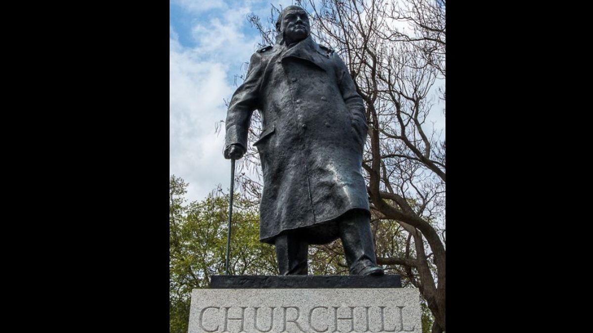 British PM Boris Johnson In An Effort To Protect Winston Churcill Statue