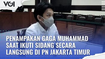VIDEO: Penampakan Gaga Muhammad Saat Ikuti Sidang Secara Langsung di PN Jakarta Timur