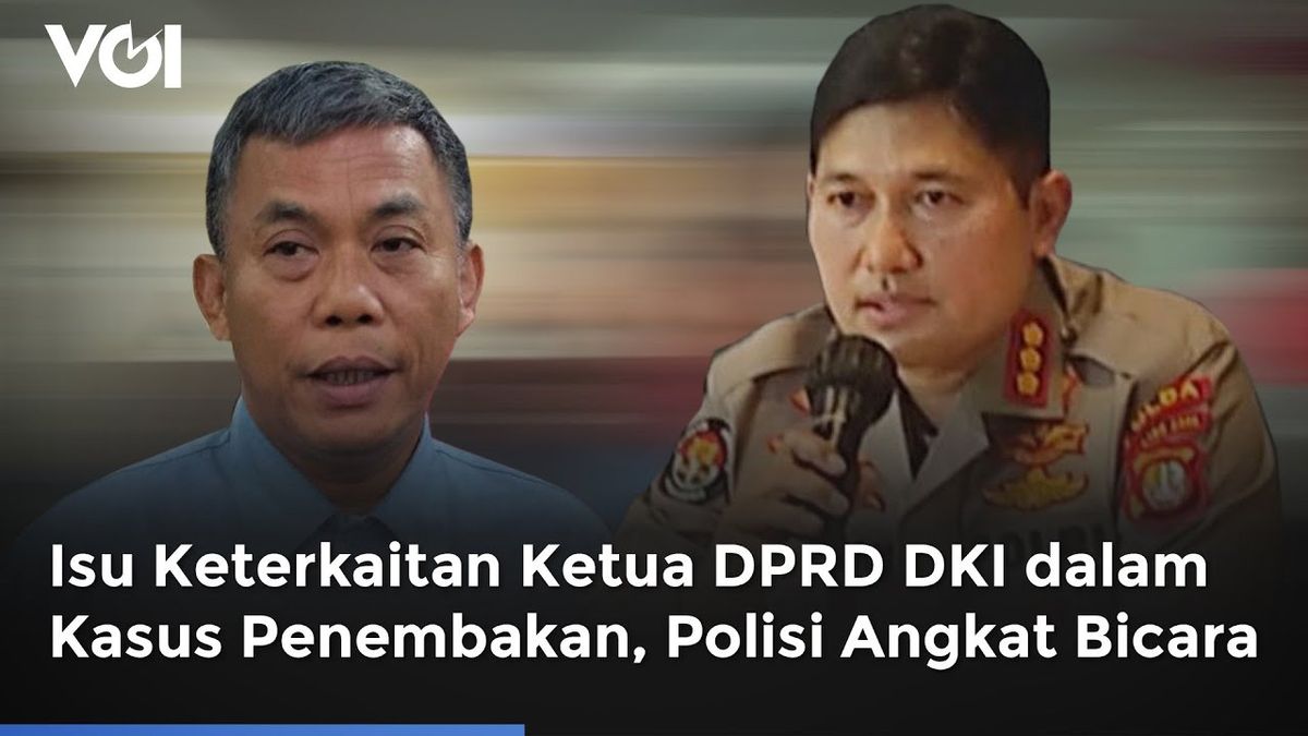 VIDEO: Isu Keterkaitan Ketua DPRD DKI dalam Kasus Penembakan, Polisi Angkat Bicara