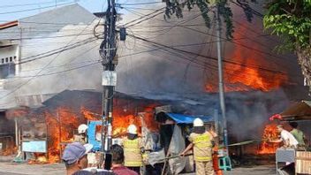Pasar Tradisional Ampera Milik Perumda Pasar Jaya di Pulogadung Terbakar Akibat Tabung Gas Bocor