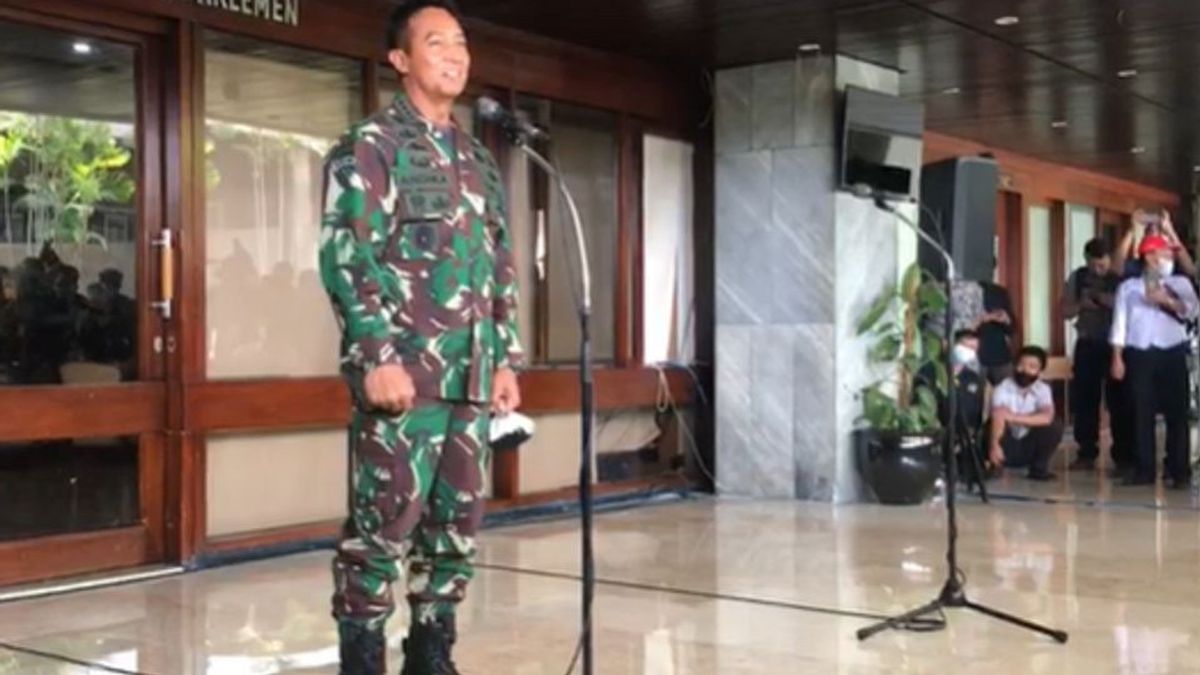 Disetujui Jadi Panglima TNI, Jenderal Andika Perkasa Tersenyun Bahagia