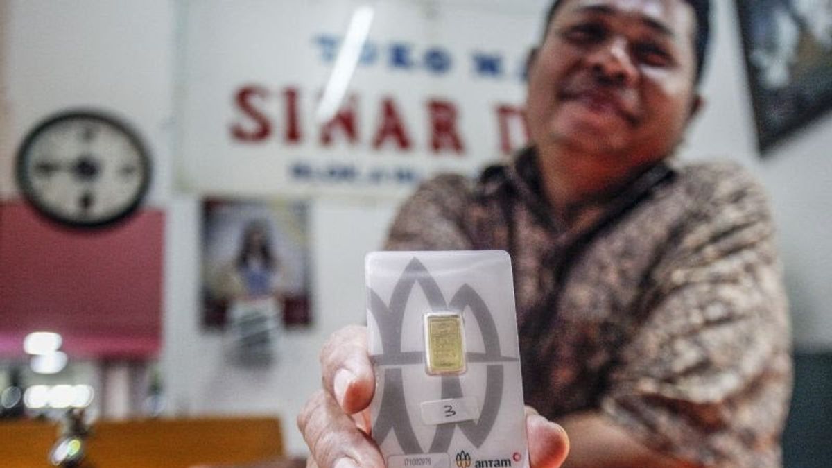 Harga Emas Antam Stagnan di Rp1.461.000 per Gram Jelang Akhir Pekan