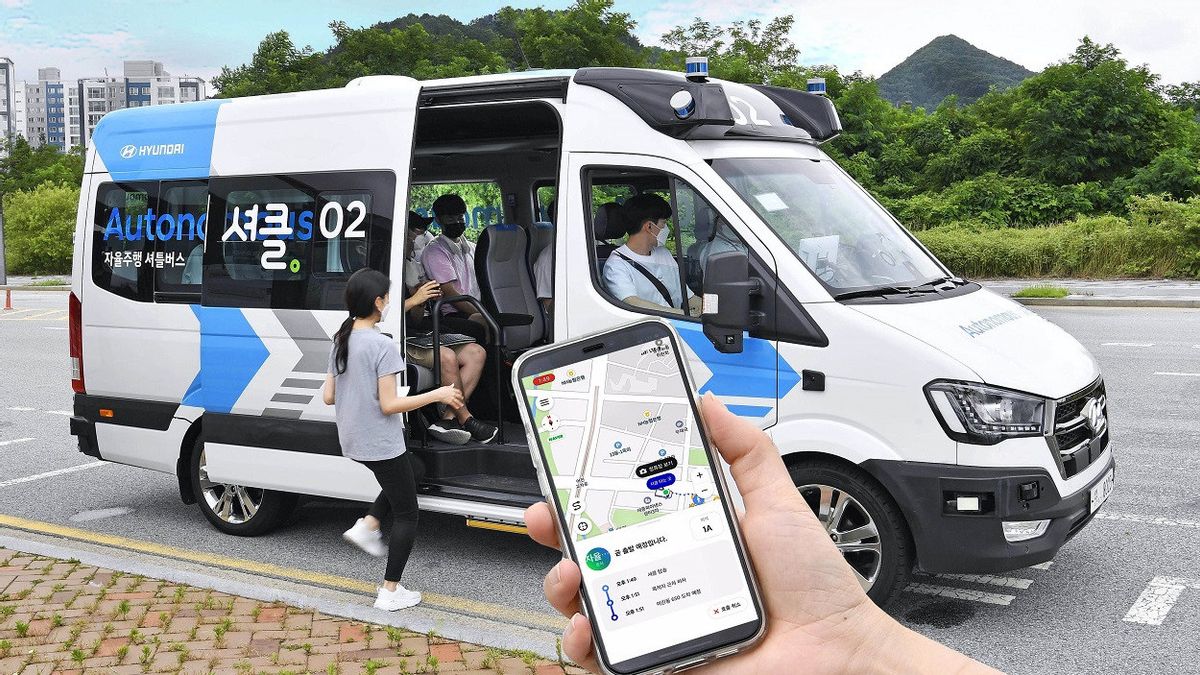 Hyundai Motor Testera Le Service RoboShuttle Autonome