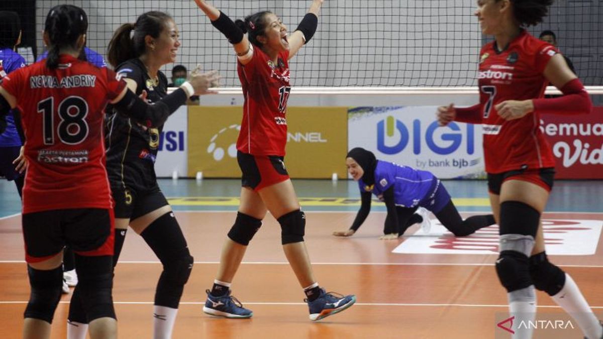 Women's 2022 Proliga Volleyball: Beat Jakarta Electricity PLN, Pertamina Fastron Again Get Full Points