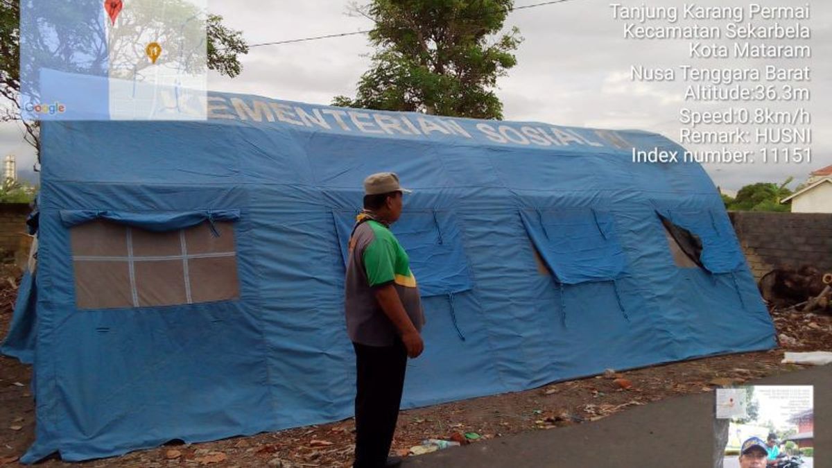 Anticipating Susulant Rob Floods In Mataram NTB, City Government Prepares Emergency Tents