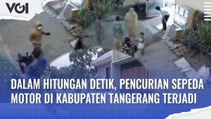 VIDEO: Dalam Hitungan Detik, Pencurian Sepeda Motor di Kabupaten Tangerang Terjadi