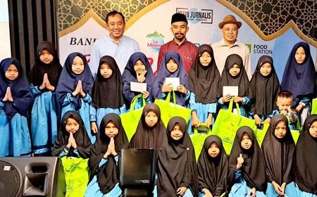 Jelang Idulfitri, Klub Jurnalis Ekonomi Jakarta Beri Santunan untuk Anak Yatim