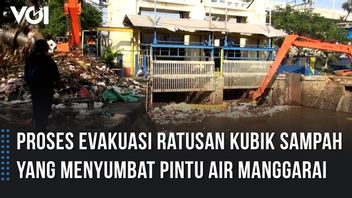 VIDÉO: Des Centaines D’ordures Cubiques Obstruent Manggarai Sluice Gate