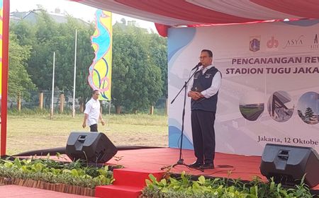 Canangkan Revitalisasi Stadion Tugu Markas Persitara, Anies: Fasilitasnya Standar FIFA