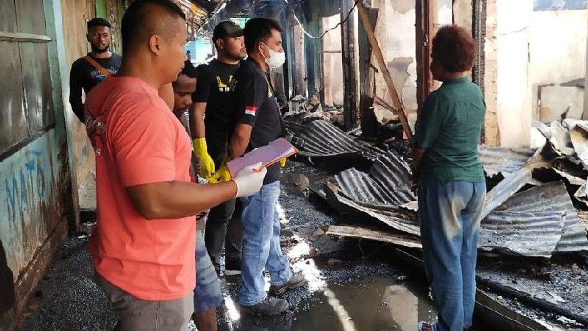 9 Kiosks At Jibama Wamena Market Ludes Dilap Api, Jayawijaya Police Intervene To Conduct Investigation