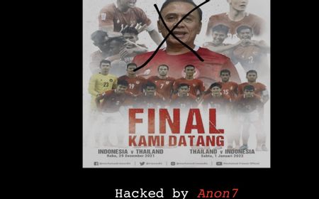 Indonesia Kalah 4-0 dari Thailand, Website PSSI Di-hack dan Ada Tulisan 'Indonesia Main Bapuk Apa karena