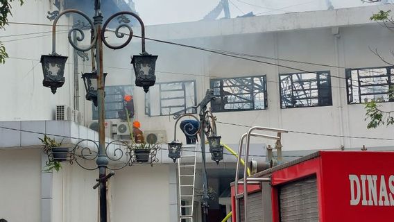 Gedung Bappelitbang Kota Bandung Terbakar, Polisi Amankan Beberapa Orang Termasuk Mandor Proyek