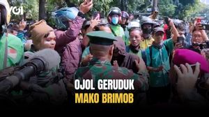 Ribuan Pengemudi Ojol Geruduk Mako Brimob