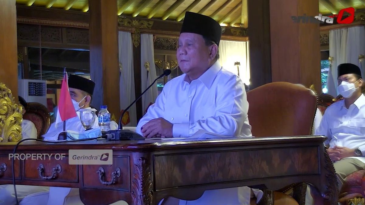 Prabowo Admet Qu’il Se Retient Pour Le Bien D’un Grand Intérêt, En Attendant Gerindra Pour Gouverner Légalement