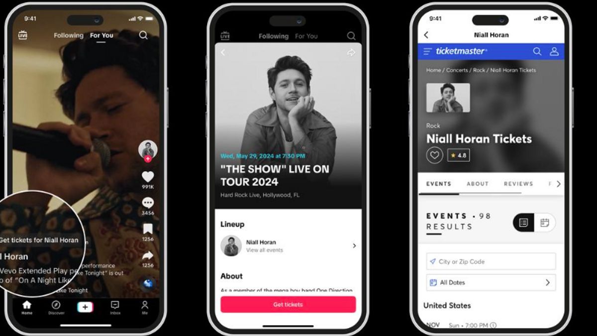 Ticketmaster Integration Feature On TikTok Has Been Present In More Than 20 Countries