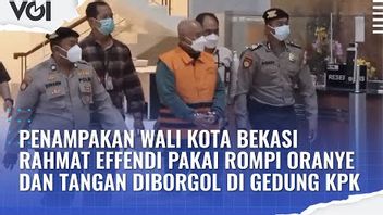 VIDEO: Penampakan Wali Kota Bekasi Rahmat Effendi Pakai Rompi Oranye dan Tangan Diborgol di Gedung KPK