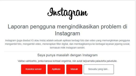 Instagram dan Facebook Alami Downtime pada Selasa Malam, Pengguna Tunggu Konfirmasi dari Meta