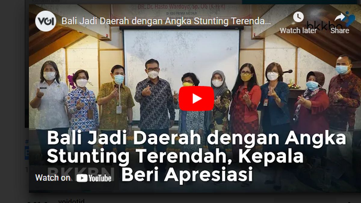 Video: Bali Jadi Daerah dengan Angka Stunting Terendah, Kepala BKKBN Beri Apresiasi