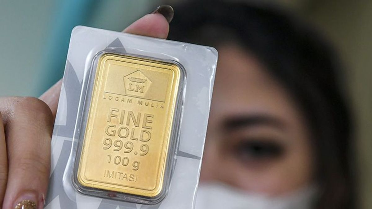 本周早些时候,Antam Stagnan的黄金价格为每克1,135,000印尼盾