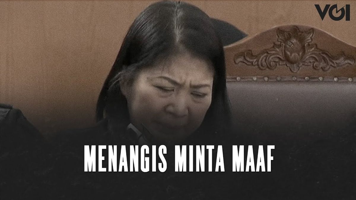 VIDEO: Sambil Menangis, Putri Candrawathi Minta Maaf kepada Orang Tua Brigadir J