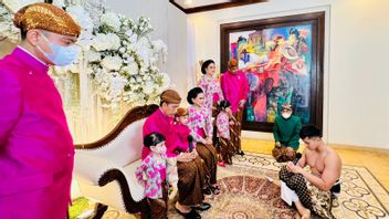 Sungkem，Kaesang Pangarep要求Jokowi在与Erina Gudono结婚之前为Siraman进程休息