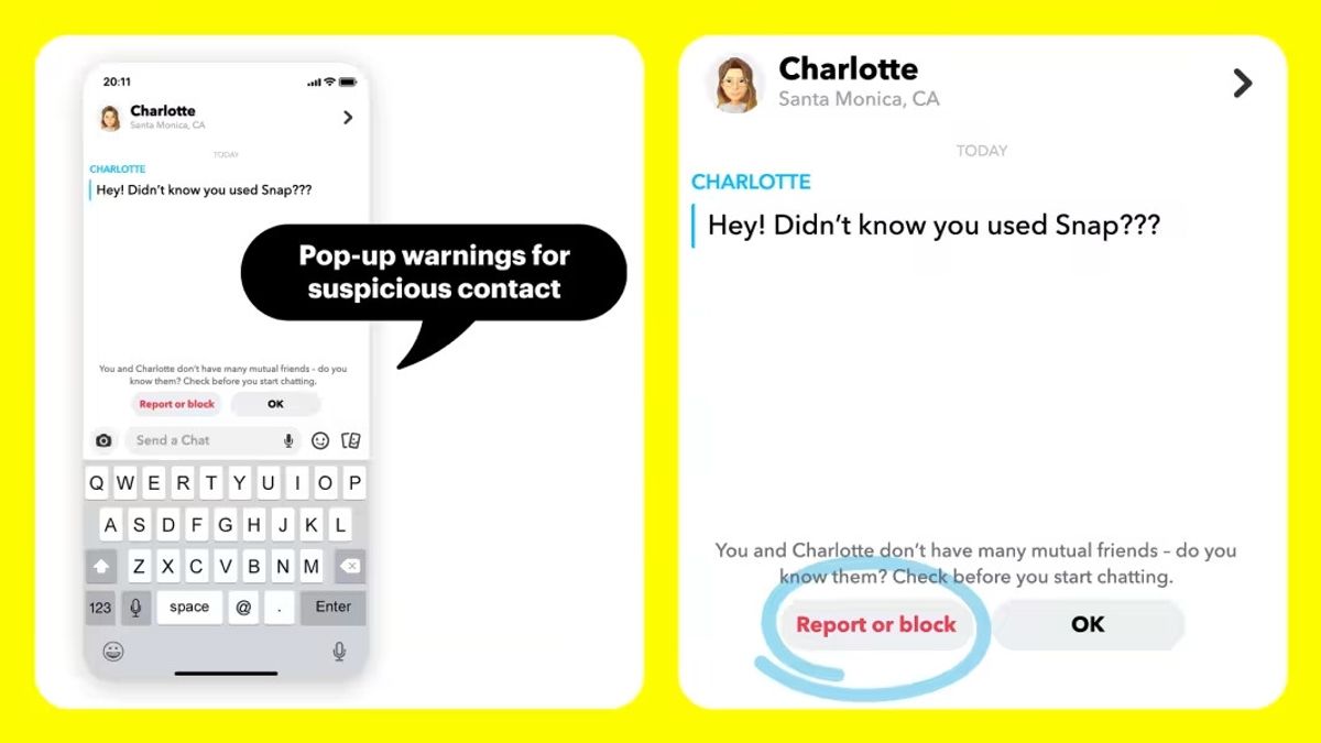 Snapchat 推出了一项新功能,以保护社交媒体上的青少年