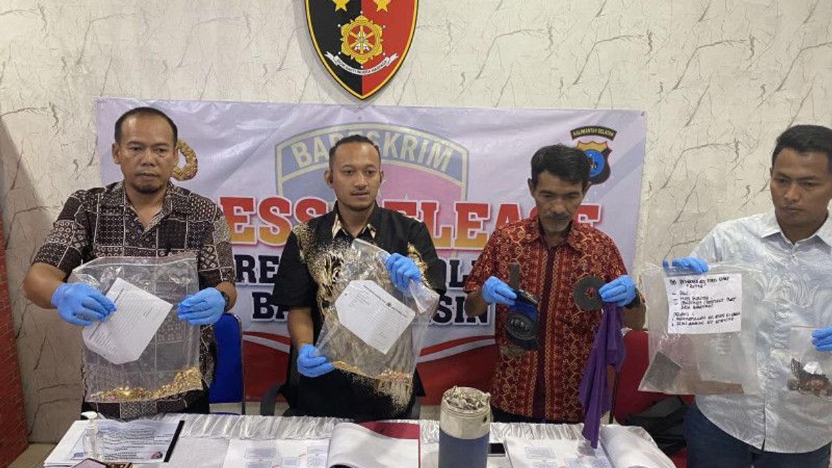 The Burglary Of A Gold Shop That Burials 1 Kg Of Stolen Gold In Banjarmasin Was Arrested