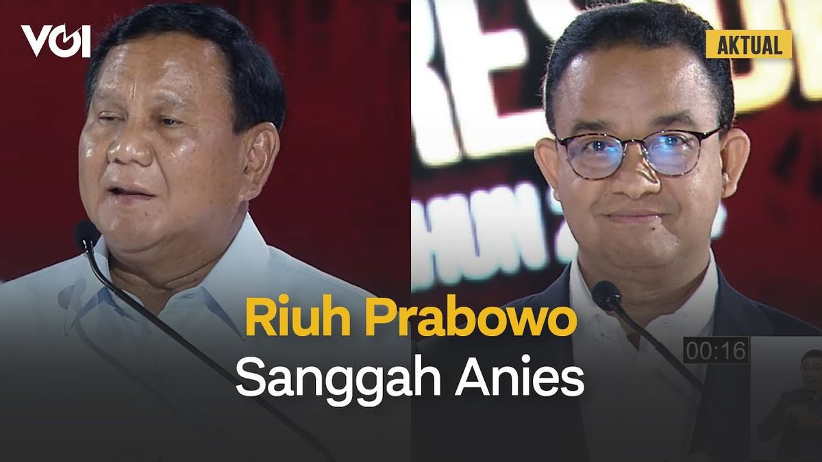 VIDEO: The Moment Prabowo Subianto Denies Anies Baswedan's Clarification Makes The Debate Room Riot