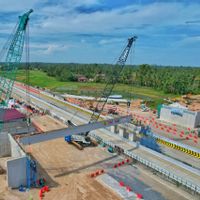 Awas Macet, Ada Pengalihan Lalin di Tol Padang–Sicincin imbas Pemasangan Erection Girder