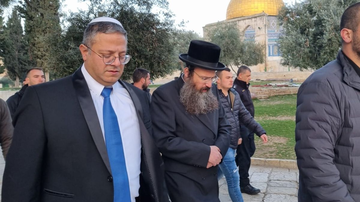 Lagi, Menteri Sayap Kanan Israel Ben-Gvir Berdoa di Kompleks Al-Aqsa, Doakan Kemenangan di Gaza