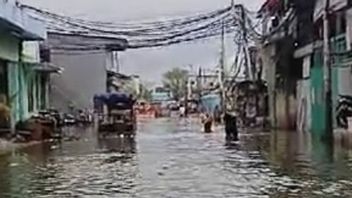 Ketinggian Banjir Rob Rendam Pemukiman Warga Penjaringan Jakut Capai 60 Cm