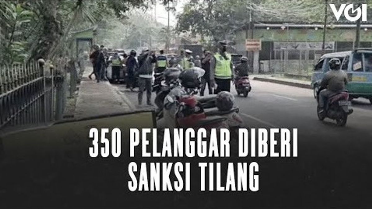 VIDEO: Razia Kendaraan di Tangerang Kota, 350 Pelanggar Diberi Sanksi Tilang
