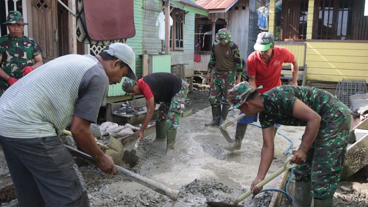 Fasilitas Publik Dibangun Lewat TMMD ke-121 Wilayah Perbatasan Kodim 0910/Malinau