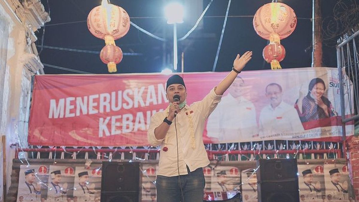 Charta Politika Pilkada Surabayaのクイックカウント：Eri-Armudji 55.63パーセント、Arifin-Mujiaman44.37パーセント