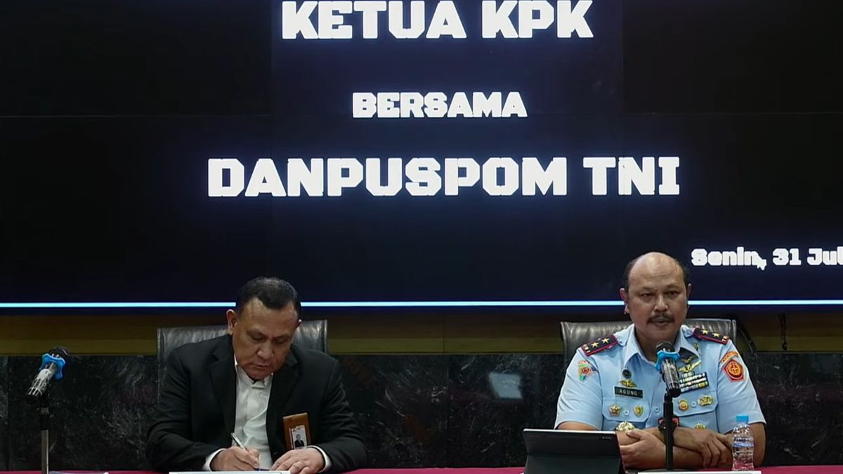 TNI Puspom Set Kabasarnas And Its Subordinates As Corruption Suspects