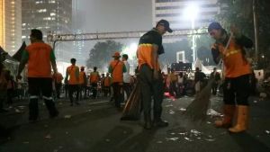 DKI Siagakan 2.100 Pasukan Kebersihan saat Perayaan Natal