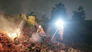 Akibat Bakaran Sampah yang Ditinggal, Lahan Kosong Milik Dishut Terbakar