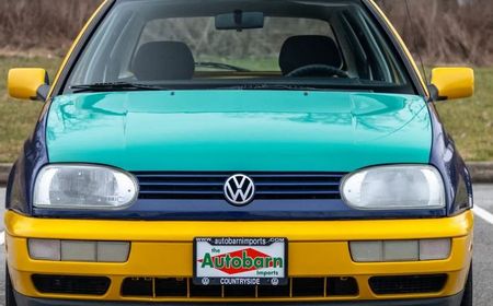 VW Golf Harlequin 1996 Dilelang, Tampil Unik dengan Bodi Beragam Warna