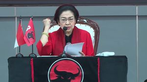 Cet après-midi, Megawati prononcer un discours politique pour donner des directives politiques à rak konsensus V PDIP
