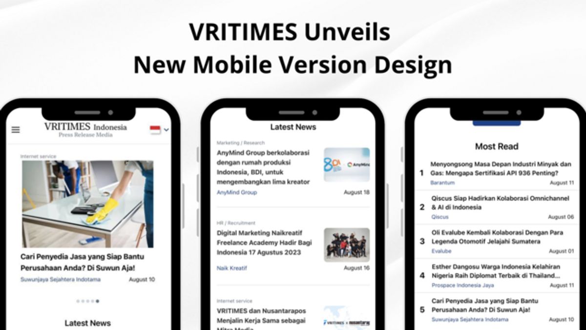 VRITIMES Launches New Mobile Version Design That Is More User Friendly