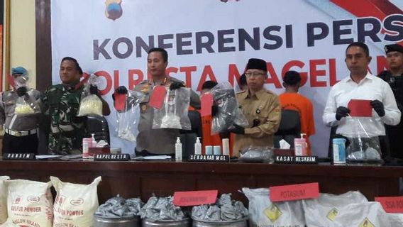 Polresta Magelang Sita 552 Kilogram Bahan Mercon